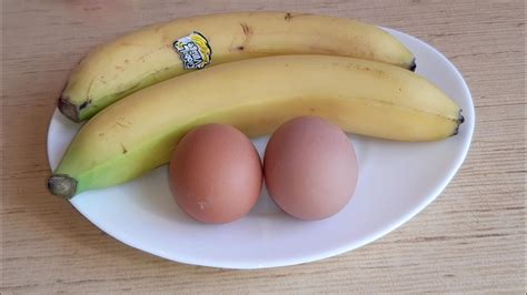 Из банана и яйца что можна вкусное приготовить?🍌🥚Banan va tuxumdan nima ...