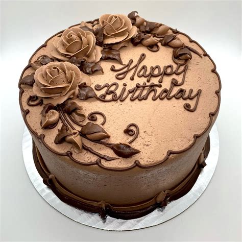 chocolate birthday cakes  flowers