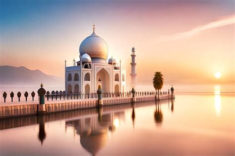 Premium AI Image | A beautiful view of the taj mahal in india