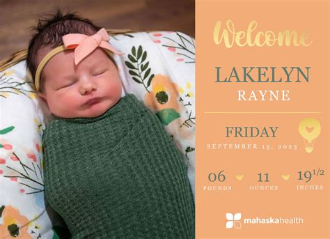 Welcome Lakelyn Rayne! - Mahaska Health