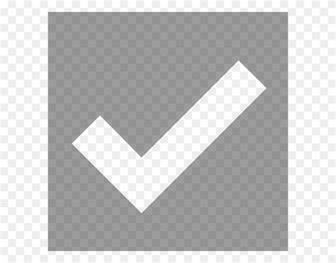 Галочка белая png без фона