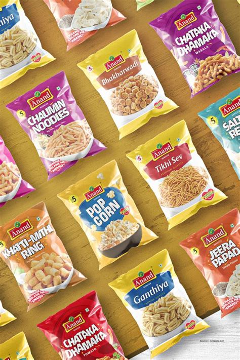 creative namkeen packaging design colorful indian snack packaging