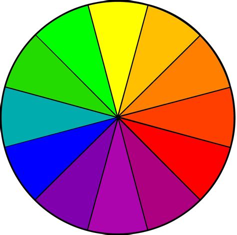 Printable Color Wheel Chart