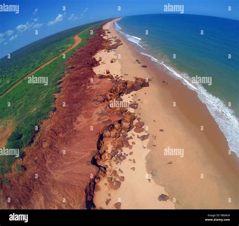 aerial view  james price point dampier peninsula  broome