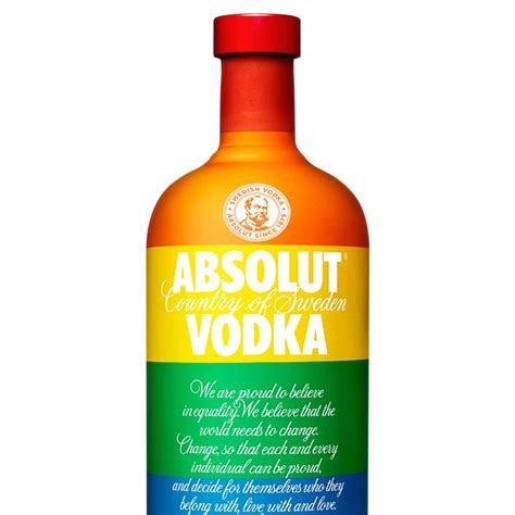 Absolut Colours: Limited Edition Absolut Bottle in the Pride Flag