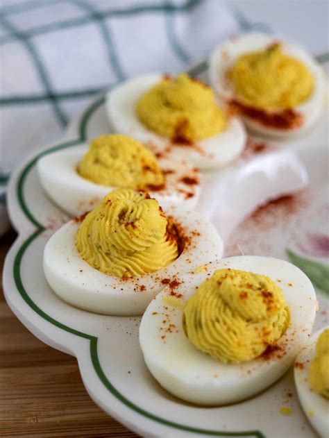 Deviled Eggs with Pickle Relish - Upstate Ramblings