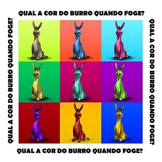 Expressões Idiomáticas: COR DE BURRO QUANDO FOGE