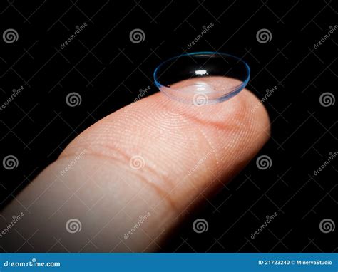 hard contact lenses stock   royalty  stock