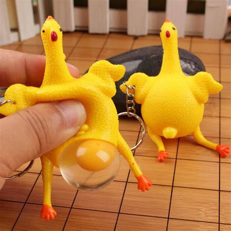 Игрушка-сюрприз, антистресс, сжимающая игрушки, курица и яйца, забавная ...