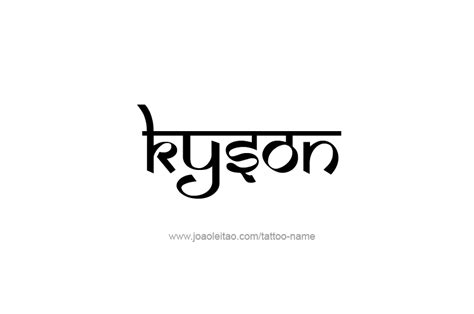 Kyson Name Tattoo Designs
