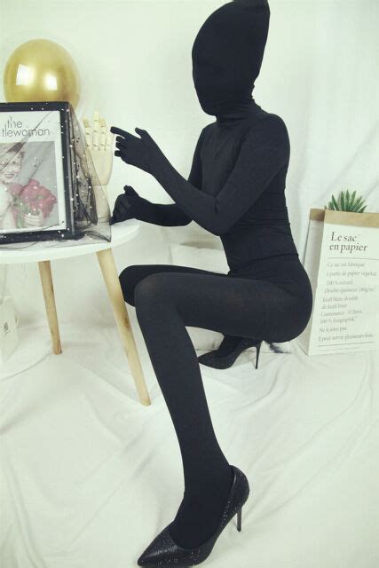Unisex 200D Velvet Full Bodyhose bodystocking Gloves & Hoods Anti-Hook ...