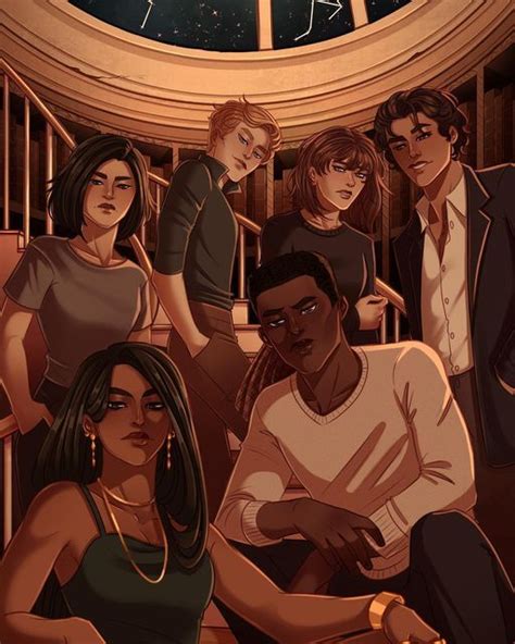 Dezaray on Instagram: "Artwork of the characters from The Atlas Six by @olivieblake !! I cannot ...