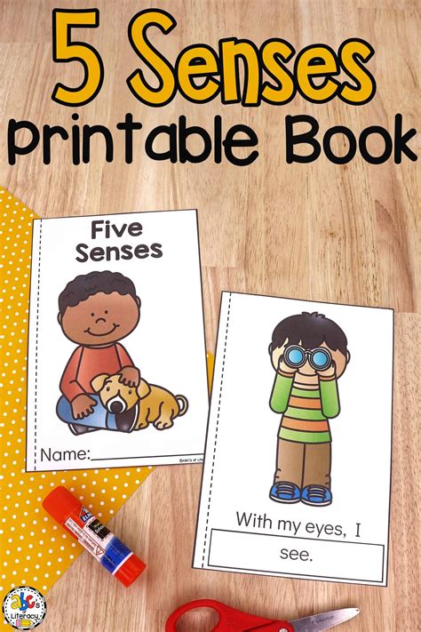 Free Printable Five Senses Book
