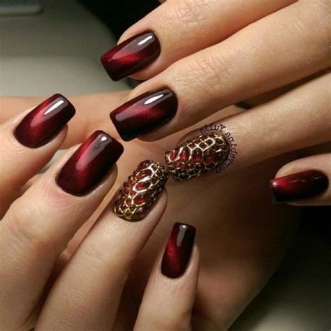 Идеи Маникюра Гель Лаком Бордового Цвета — Richnail.ru