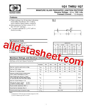 1G4 Datasheet(PDF) - GOOD-ARK Electronics