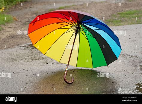 colorful umbrella   rain  res stock photography  images alamy
