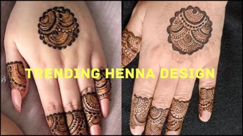trending mehndi design  simple  hand mehndi design mandala