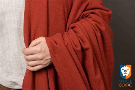 wool cloak red