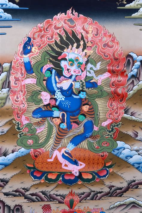 Tibetan Buddhist Deity Simha Dakini | Exotic India Art