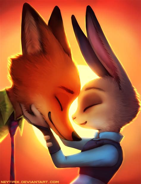 Judy E Nick São Um Casal - Nick and Judy by Neytirix on DeviantArt | Disney achtergrond, Disney ...