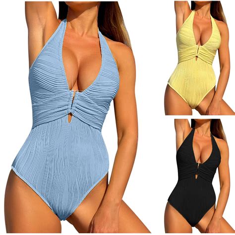 Sentmoon One Piece Swimsuit Women Spaghetti Strap Oversized Womens
