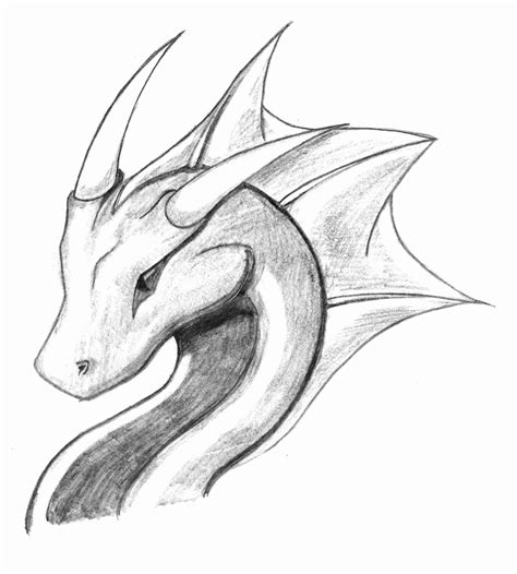 Pencil Dragon Sketch at PaintingValley.com | Explore collection of ...