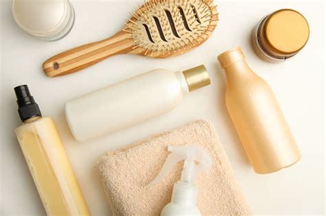 Set Of Hair Care Products Stock Photo - Download Image Now - iStock