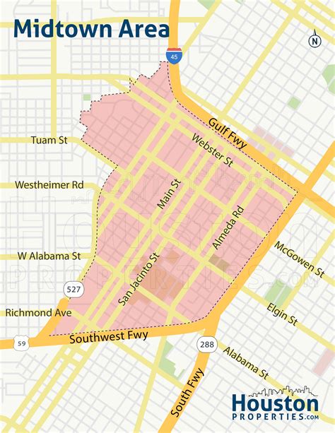 Midtown Houston Map