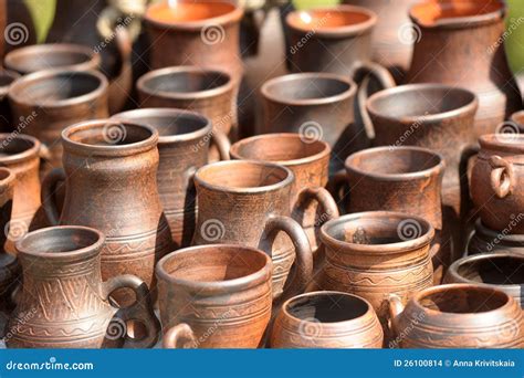 Ceramic jugs stock photo. Image of design, black, classical - 26100814