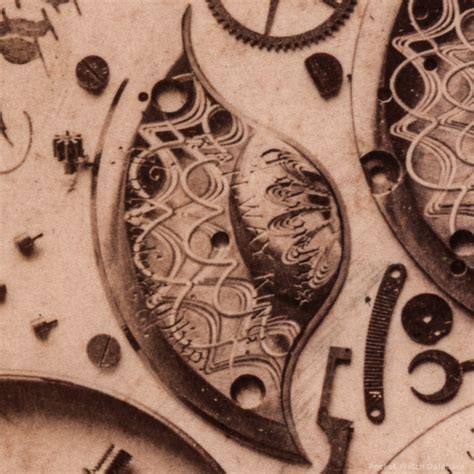 c.1890s Cabinet Card Exhibiting the Parts of a Railway King Watch