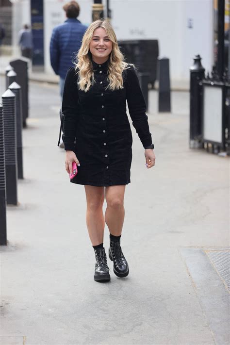 Sian Welby – In a black dress in London | GotCeleb