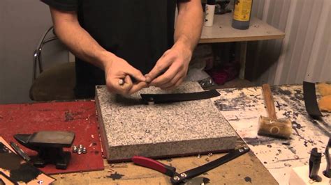 Leatherpunk.com - How To Set Snaps On A Leather Cuff - YouTube