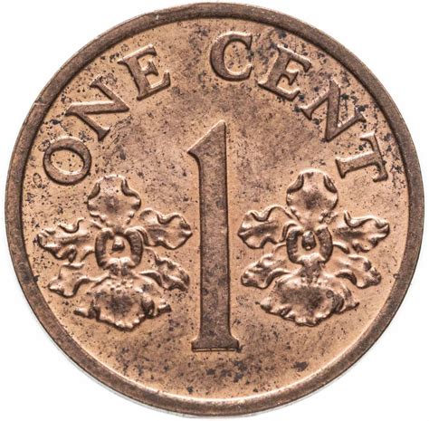 Монета Сингапур 1 цент (cent) 1994 стоимостью 250 руб.