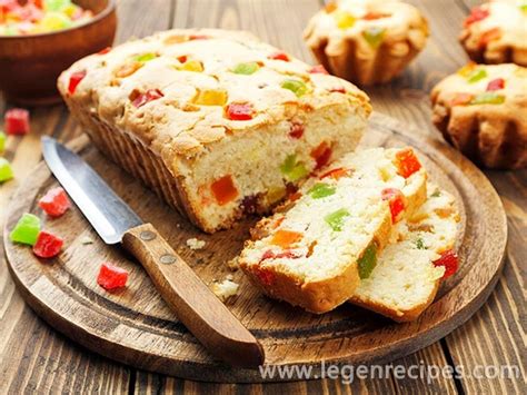 Citrus cake with candied fruit - Legendary Recipes