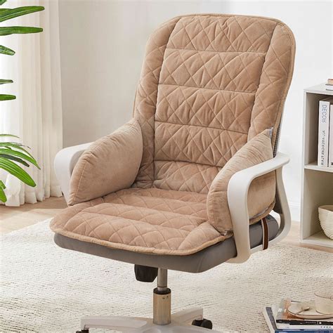 Office Chair Cushion One-Piece Thick Seat Cushion Padded with Backrest