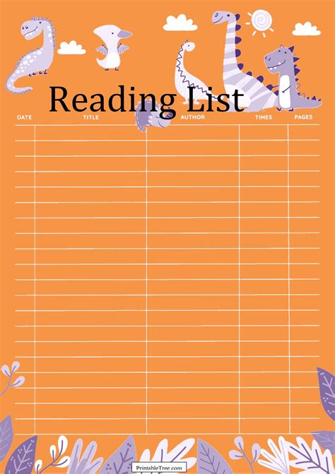 Reading Log Printable With Summary - Printable New Year Banners