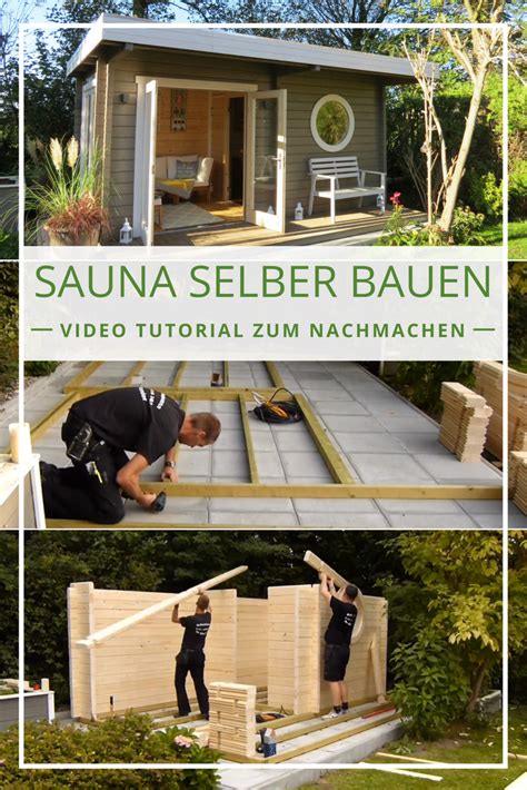 Sauna aufbauen: Schritt für Schritt Video Tutorial | Sauna house ...