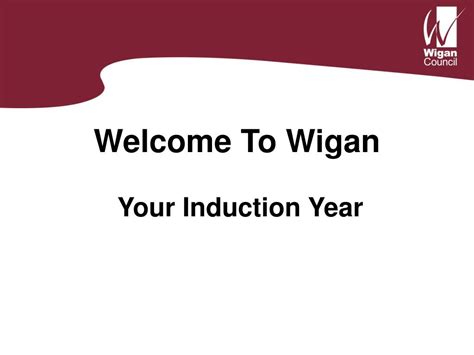 wigan  induction year powerpoint