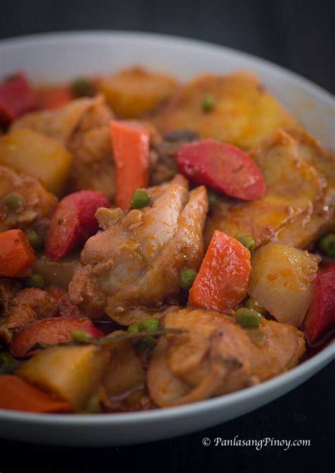 how to cook chicken afritada panlasang pinoy