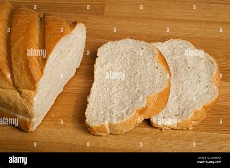 white bloomer loaf  bread stock photo alamy