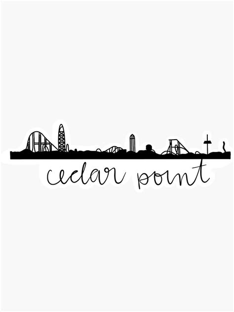 "cedar point skyline" Sticker for Sale by kjane9100 | Redbubble