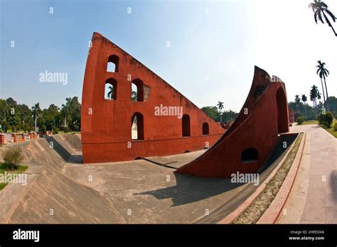 astronomical observatory jantar mantar  delhi stock photo alamy
