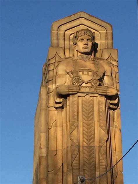 Hope Memorial Bridge, Cleveland | Art deco statue, Cleveland ohio, Ohio usa