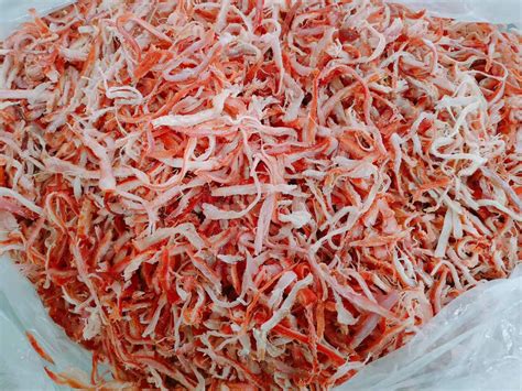 Стружка кальмара со вкусом краба солено-сушеная, купить оптом у ...