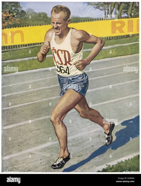 Emil zatopek hi-res stock photography and images - Alamy