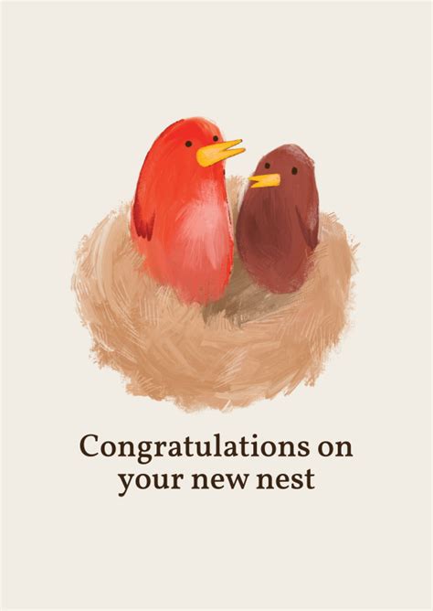 congratulations    nest  home cards send real
