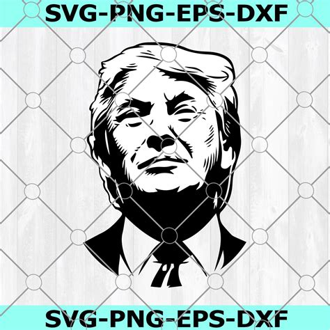 President Trump SVG , Cricut ,Silhouette , Trump Bust Clipart , Donald ...