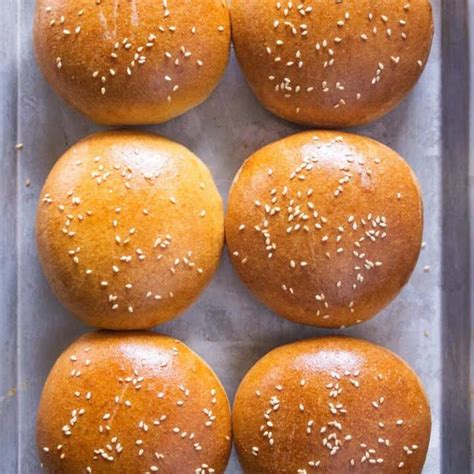homemade  wheat hamburger bun recipe ricetta