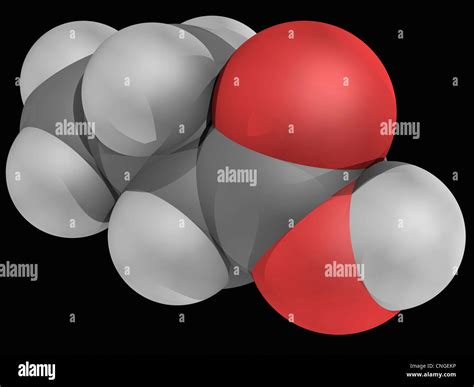 Butyric acid molecule Stock Photo - Alamy