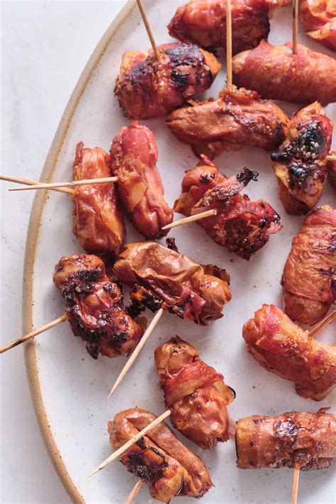 Bacon-Wrapped Smokies - Food Faith Fitness